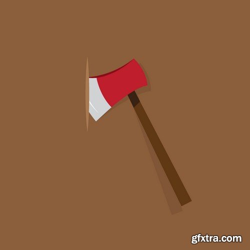 Stock Vectors - Hatchet, bill, axe, 25xEPS