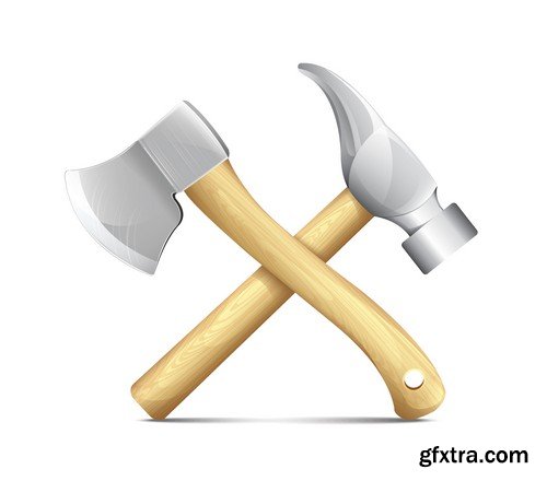 Stock Vectors - Hatchet, bill, axe, 25xEPS