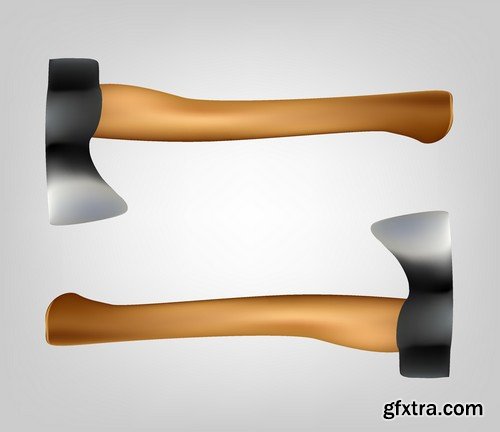 Stock Vectors - Hatchet, bill, axe, 25xEPS