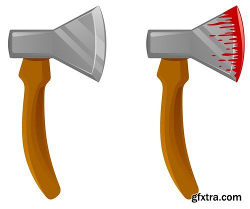 Stock Vectors - Hatchet, bill, axe, 25xEPS