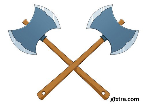 Stock Vectors - Hatchet, bill, axe, 25xEPS