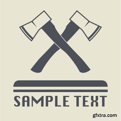 Stock Vectors - Hatchet, bill, axe, 25xEPS