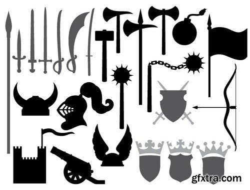 Stock Vectors - Hatchet, bill, axe, 25xEPS