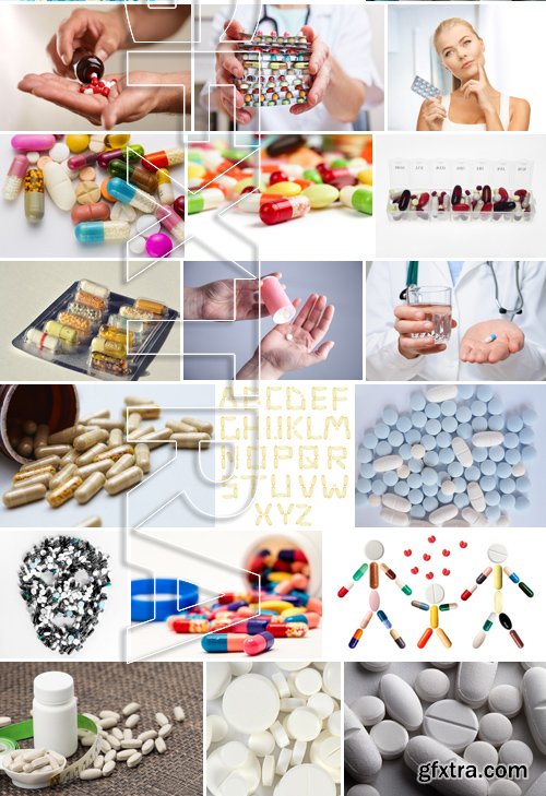 Stock Photos - Pills 3, 25xJPG