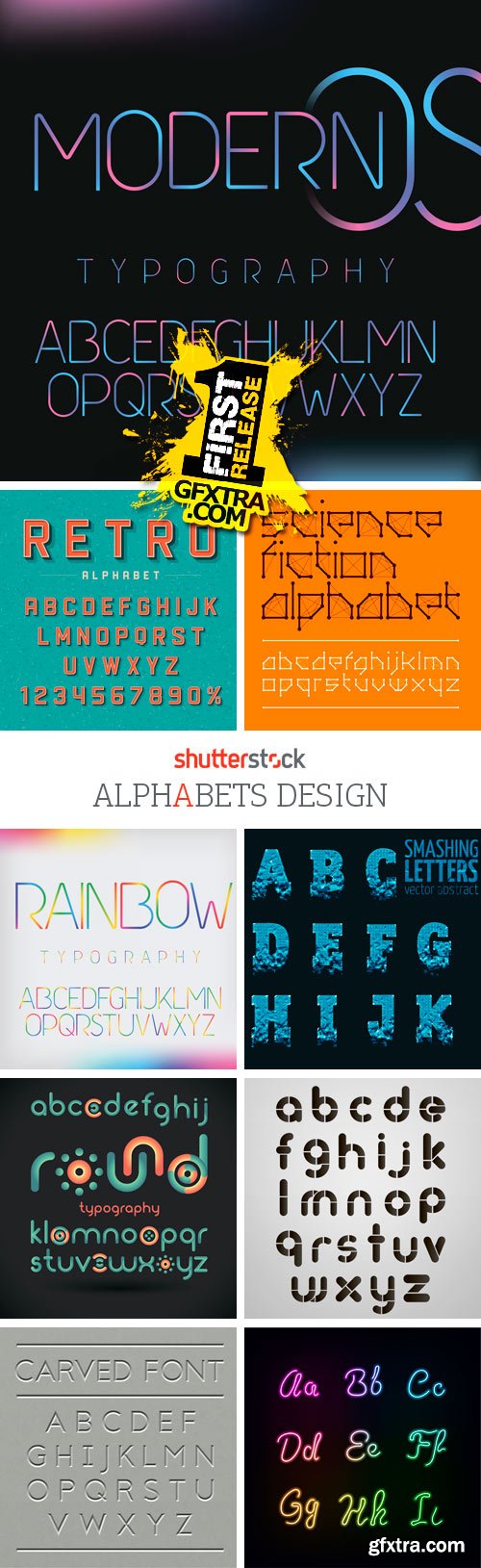 Amazing SS - Alphabets Design, 25xEPS