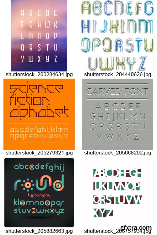 Amazing SS - Alphabets Design, 25xEPS