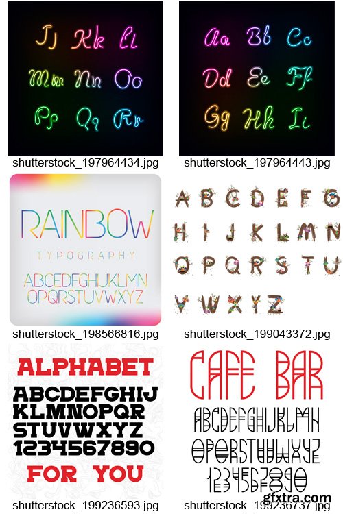 Amazing SS - Alphabets Design, 25xEPS