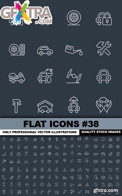 Flat Icons #38 - 25 Vectors