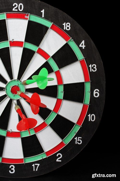 Stock Photos - Darts, Dart at a target, 25xJPG