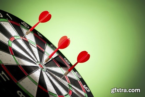 Stock Photos - Darts, Dart at a target, 25xJPG