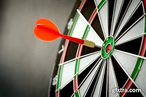 Stock Photos - Darts, Dart at a target, 25xJPG