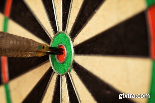 Stock Photos - Darts, Dart at a target, 25xJPG