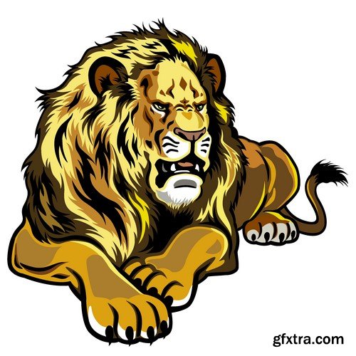 Stock Vectors - Lion, 25xEPS