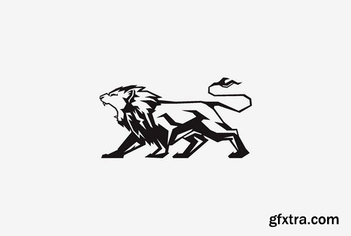 Stock Vectors - Lion, 25xEPS