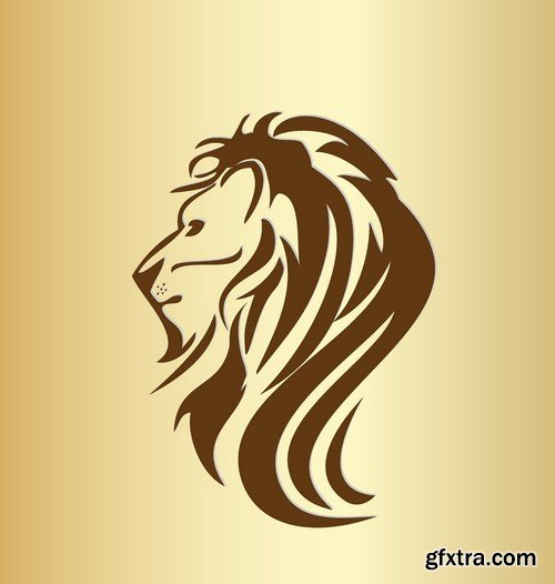 Stock Vectors - Lion, 25xEPS