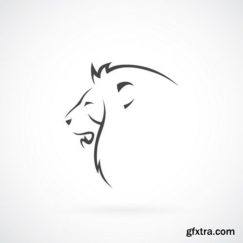 Stock Vectors - Lion, 25xEPS