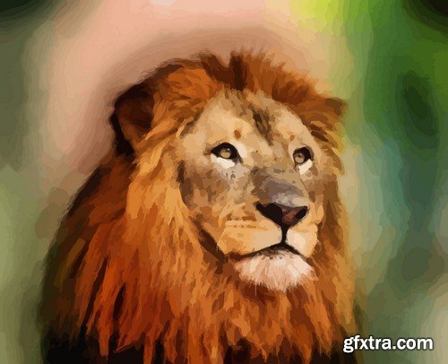 Stock Vectors - Lion, 25xEPS