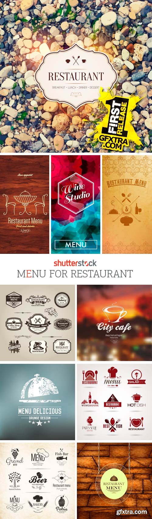 Amazing SS - Menu for Restaurant, 25xEPS