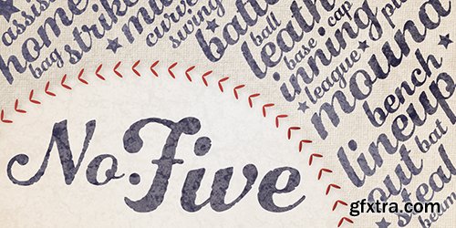 Number Five Font Family - 2 Font $58