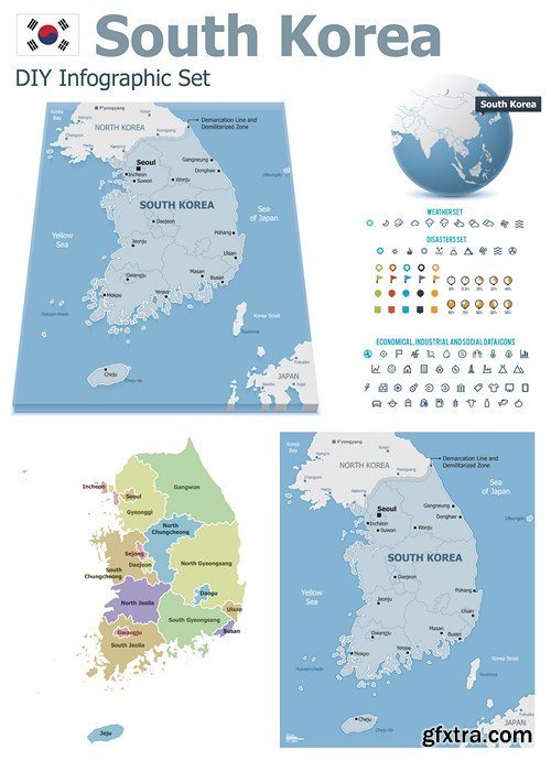 World Maps and Infographics 2, 25xEPS