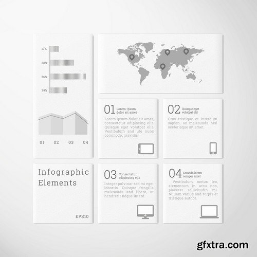 Stock Vectors - Website template 15, 25xEPS