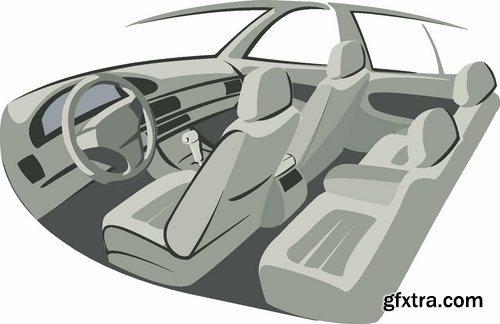 Car wash and Cleaning elements in vector from stock - 25 Eps