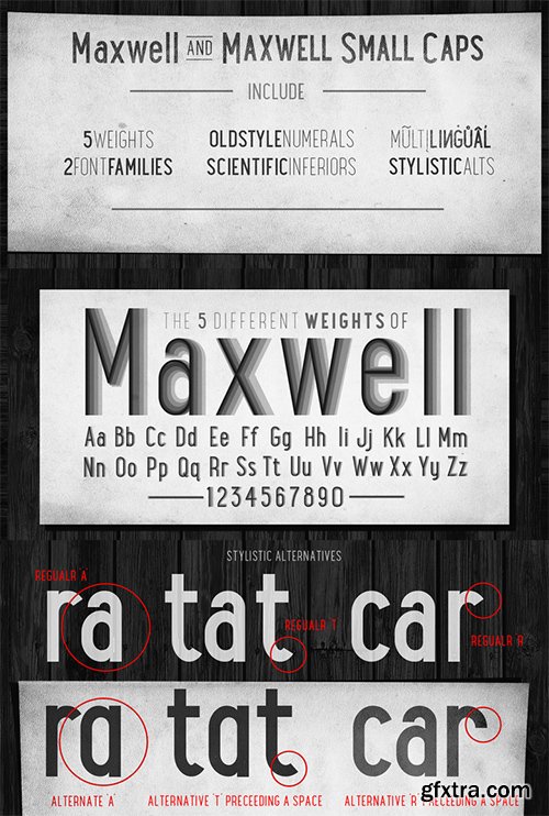 Maxwell Sans Font Family - 20 Font $240