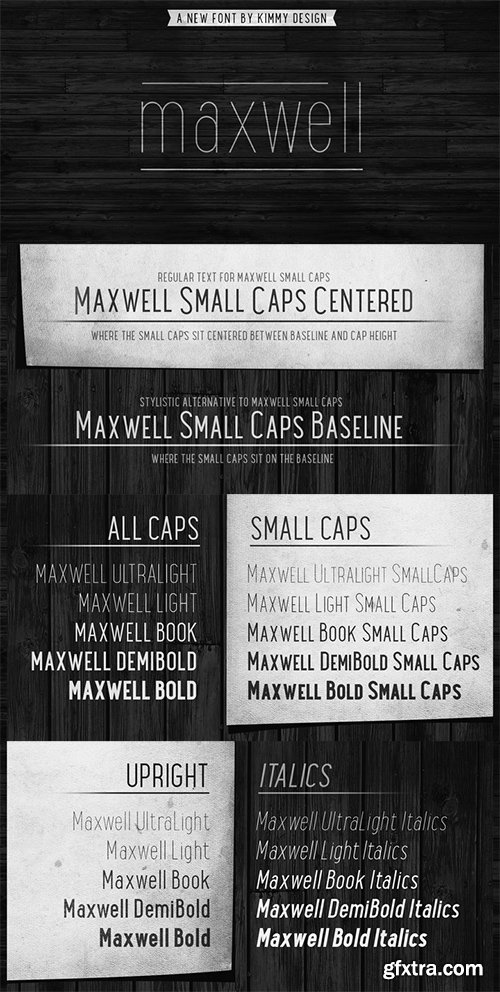 Maxwell Sans Font Family - 20 Font $240