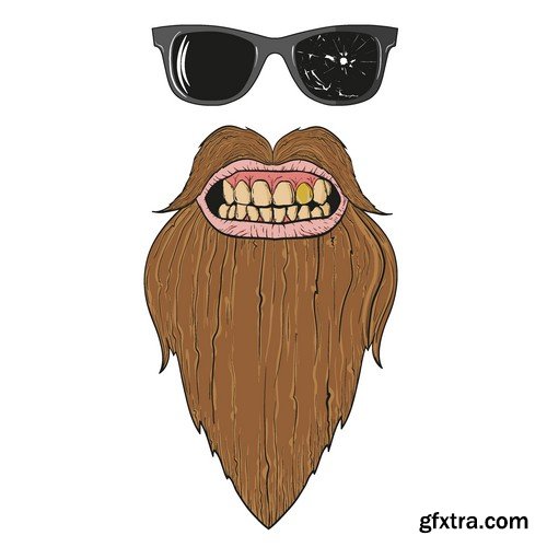 Stock Vectors - Hipster, 25xEPS