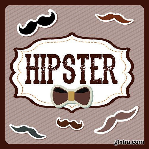 Stock Vectors - Hipster, 25xEPS