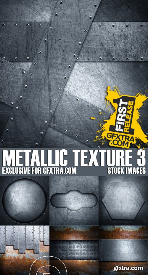 Stock Photos - Metallic texture 3, 25xJPG