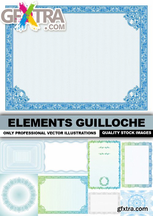 Elements Guilloche - 25 Vector