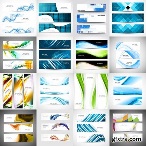 Abstract Banners Collection #5 - 25 Vectors