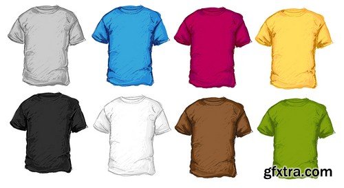 Stock Vectors - T-shirt 5, 25xEPS