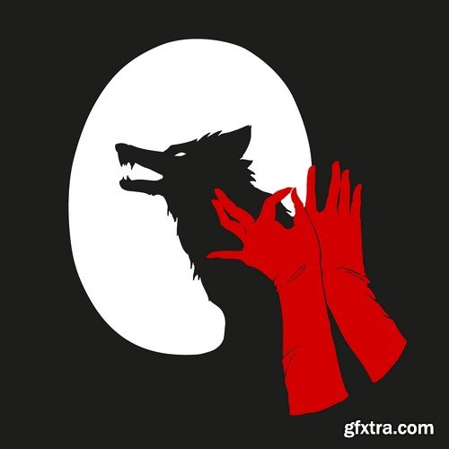 Stock Vectors - Wolf 2, 25xEPS