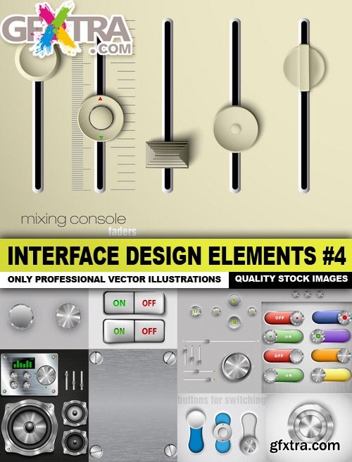 Interface Design Elements #4 - 25 Vector