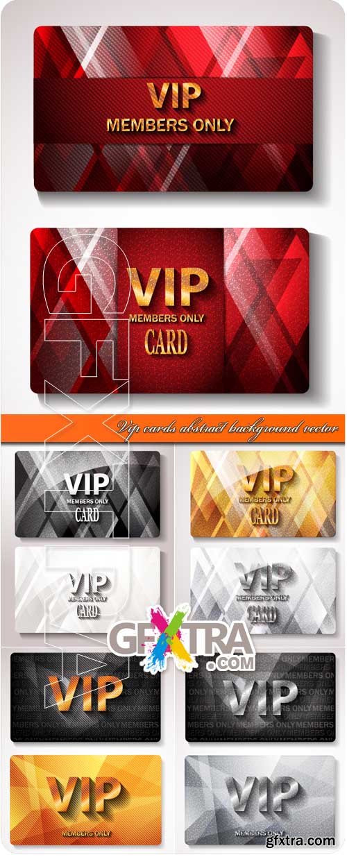 Vip cards abstract background vector