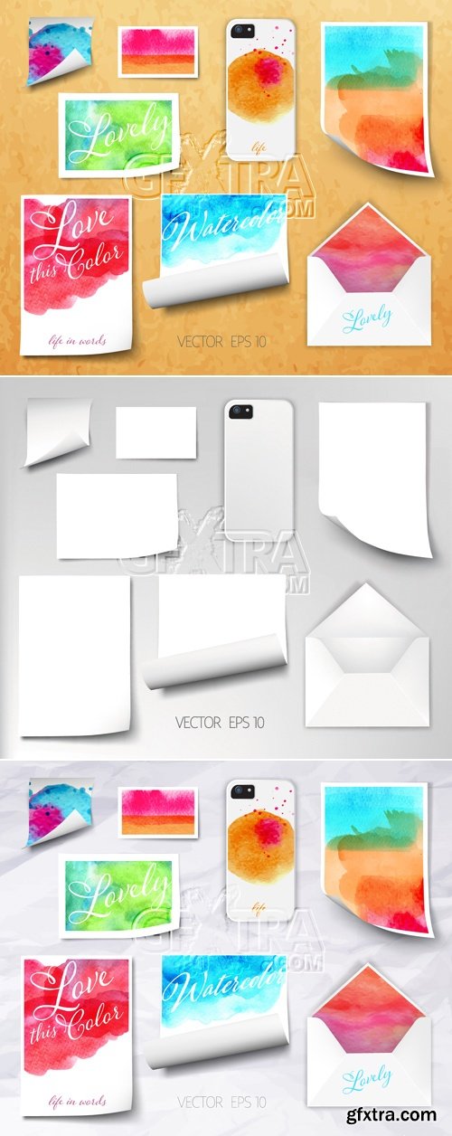 Blank Paper Sheets Vector