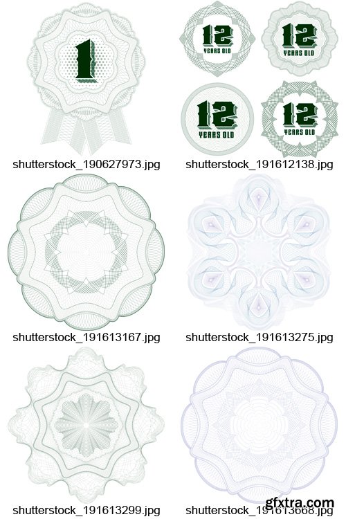 Amazing SS - Guilloche Elements, 25xEPS