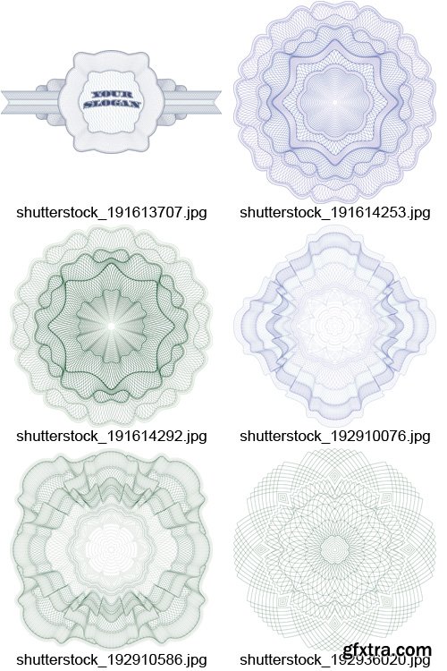 Amazing SS - Guilloche Elements, 25xEPS