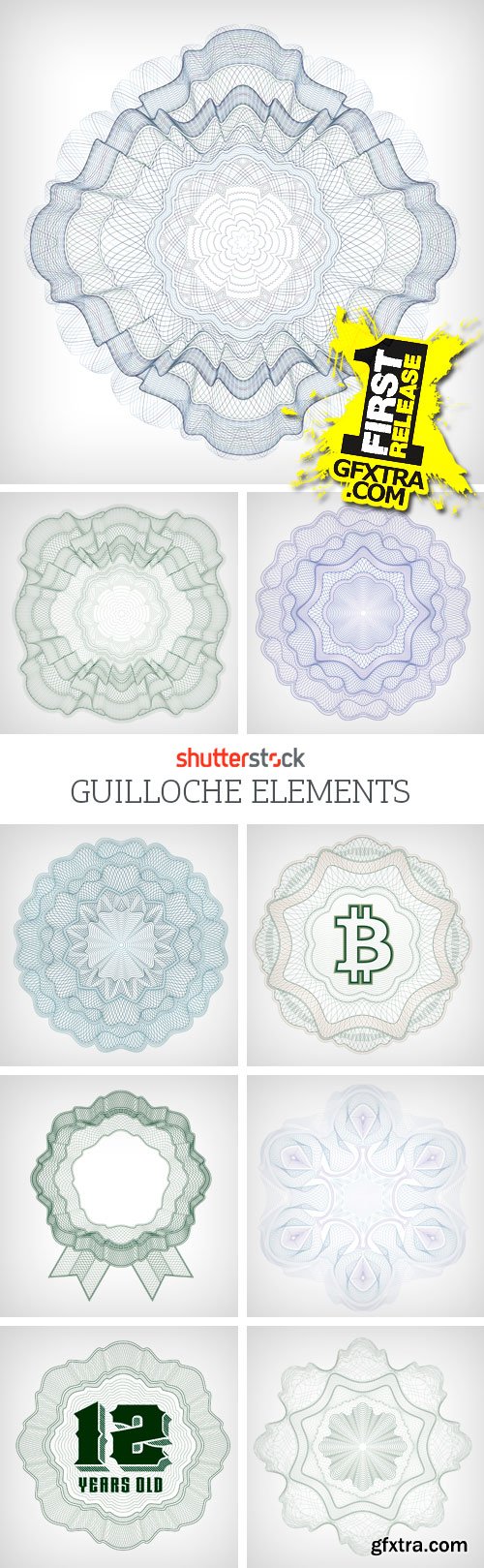 Amazing SS - Guilloche Elements, 25xEPS