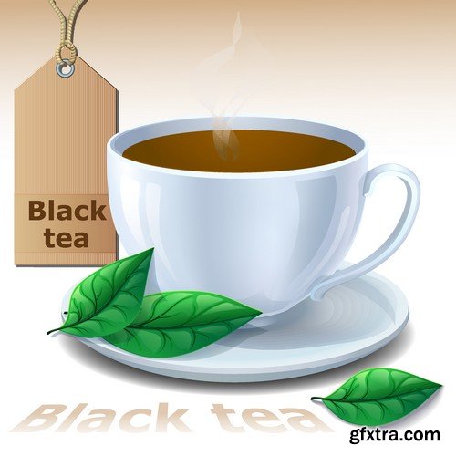 Stock Vectors - Tea 2, 25xEPS