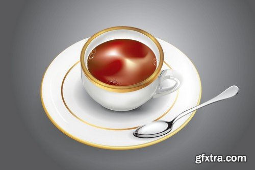 Stock Vectors - Tea 2, 25xEPS