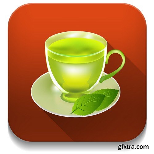 Stock Vectors - Tea 2, 25xEPS