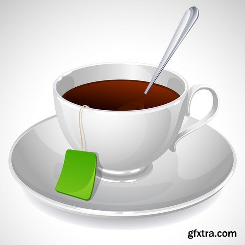 Stock Vectors - Tea 2, 25xEPS