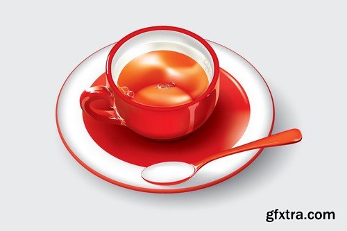 Stock Vectors - Tea 2, 25xEPS