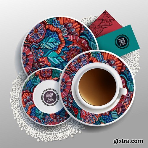 Stock Vectors - Tea 2, 25xEPS