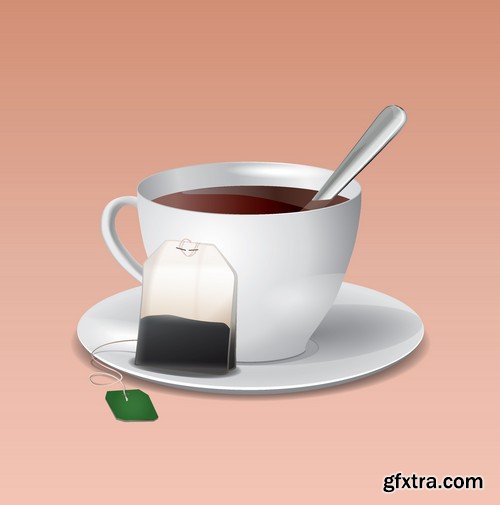 Stock Vectors - Tea 2, 25xEPS