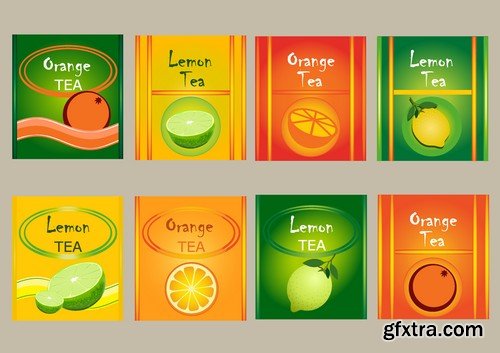 Stock Vectors - Tea 2, 25xEPS