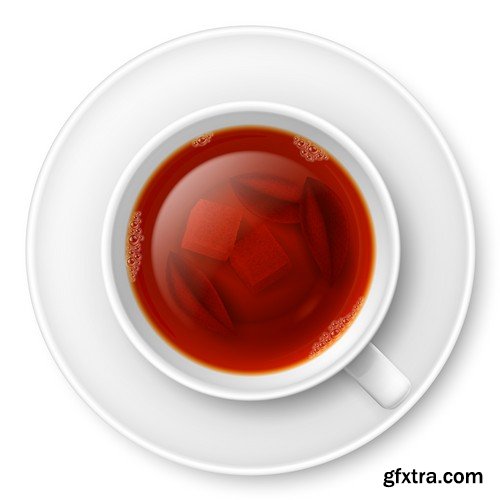 Stock Vectors - Tea 2, 25xEPS